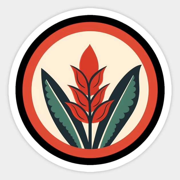 Alpinia Red Ginger Flower, Love Plants Sticker by logiamerch